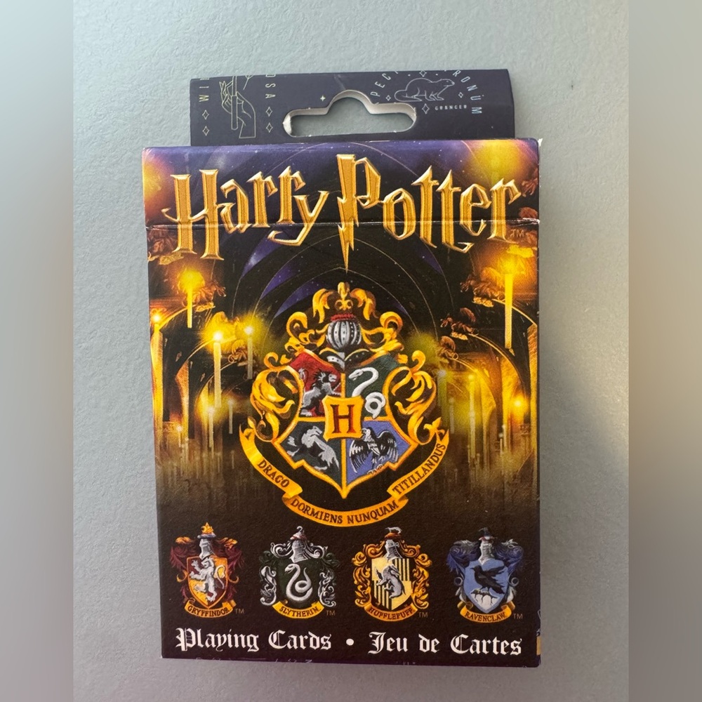 Harry Potter Playing Cards Black and Gold